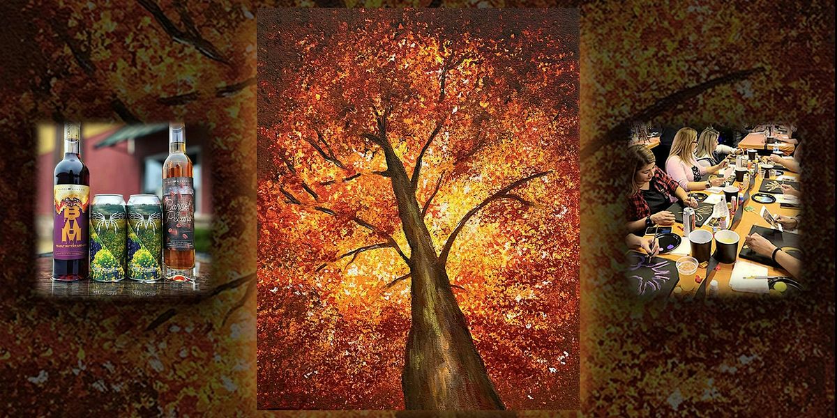 Paint & Drink at Manic Meadery: Autumn Tree