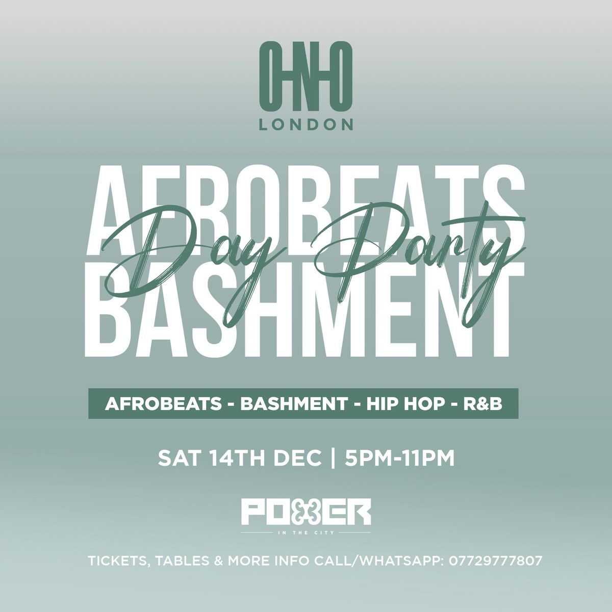 AFROBEATS &amp; BASHMENT DAY PARTY