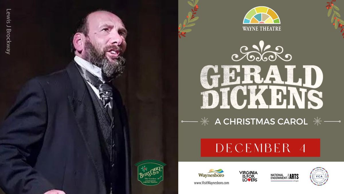 "A Christmas Carol" with Gerald Dickens (Great-Great Grandson of Charles Dickens) Live Performance