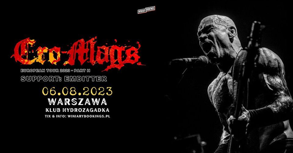 CRO-MAGS + Embitter \/ 6.08.23 \/ Hydrozagadka, Warszawa