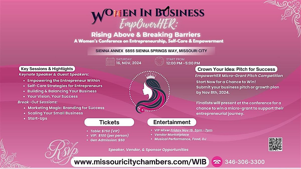 EmpowerHER: Rising Above & Breaking Barriers Women's Conference