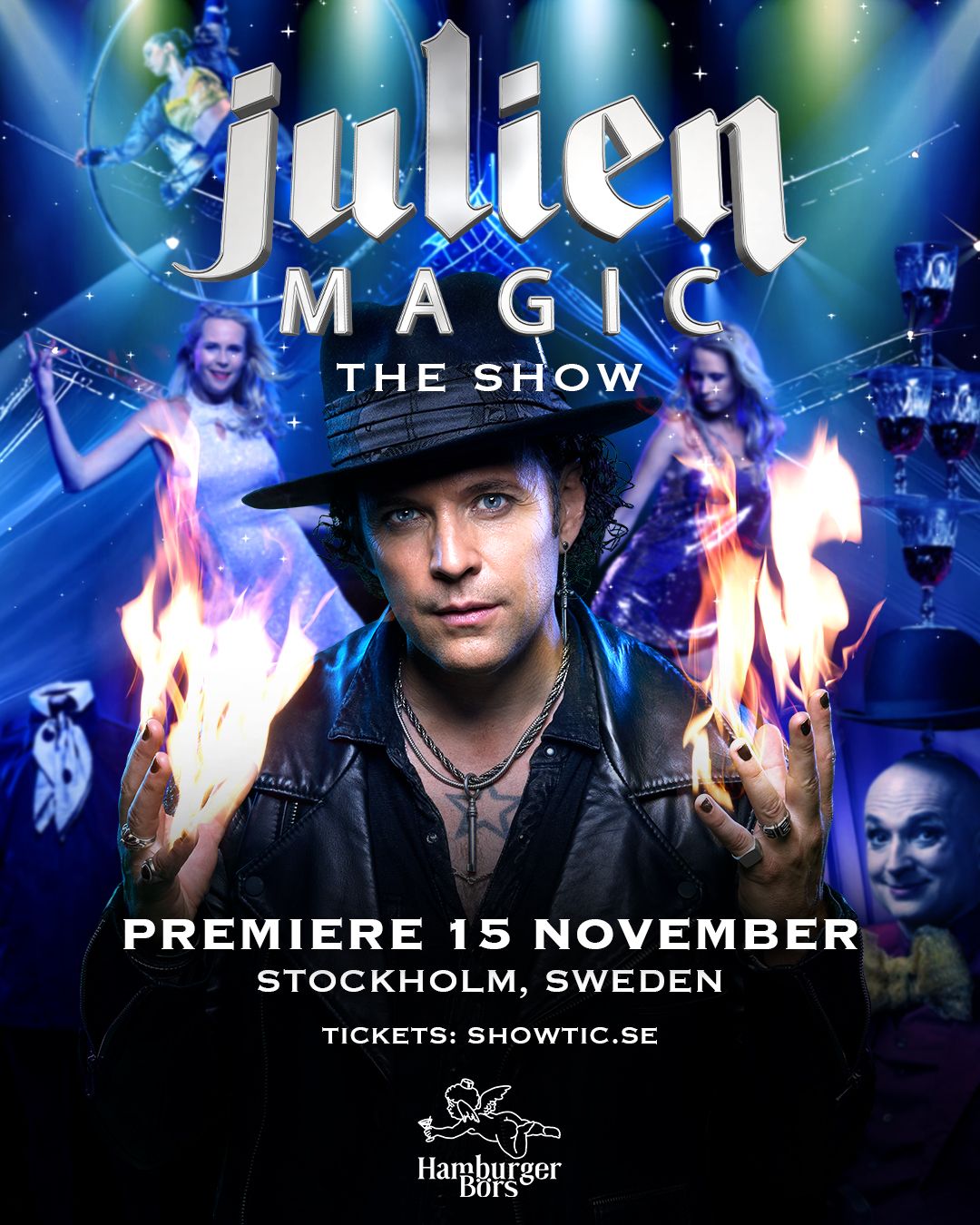 Premiere Julien Magic the show Hamburgerb\u00f6rs