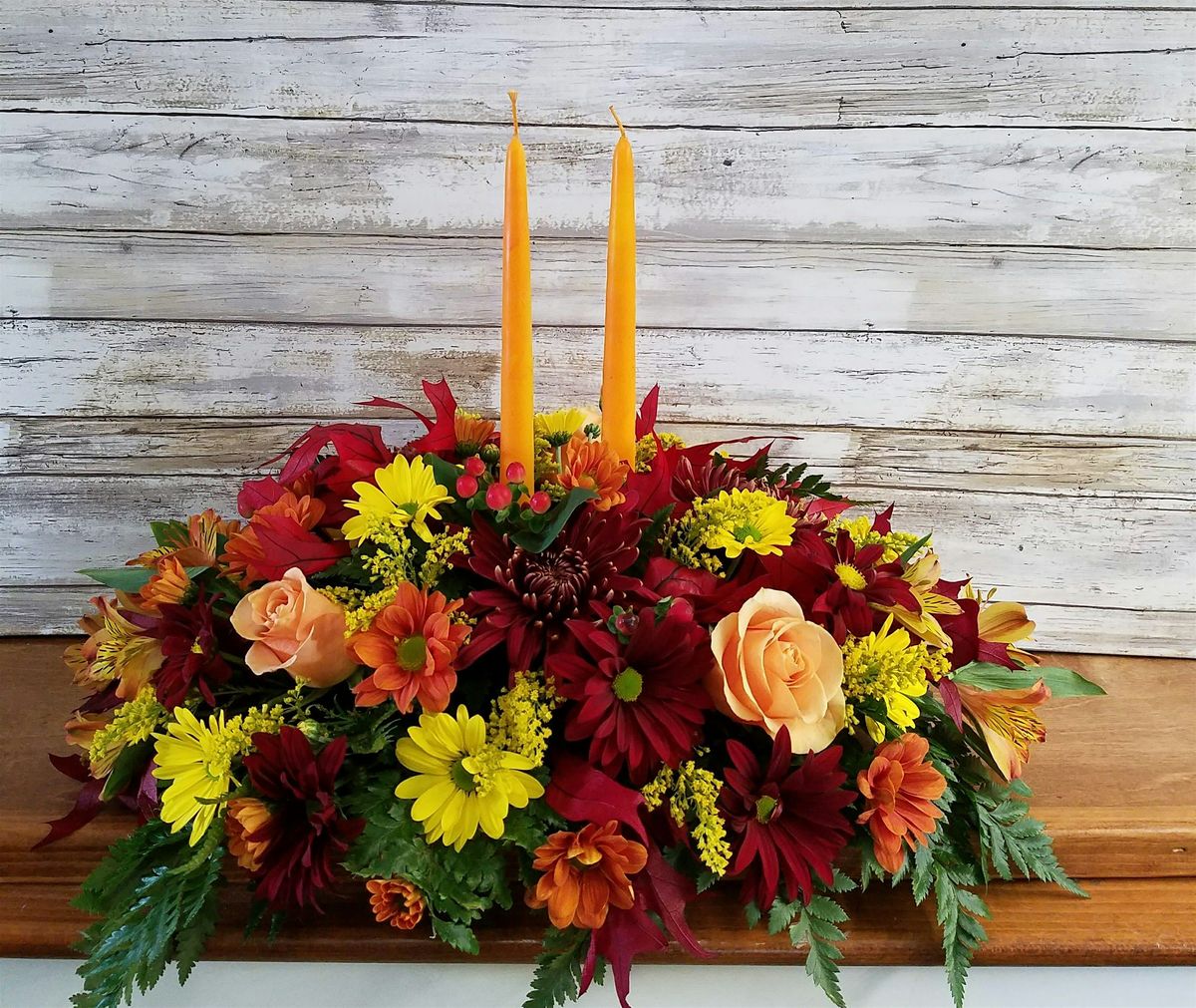 2 Candle Thanksgiving Centerpiece