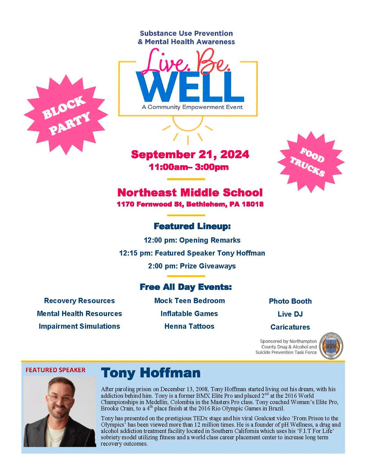 Block Party! Live Well Be Well event