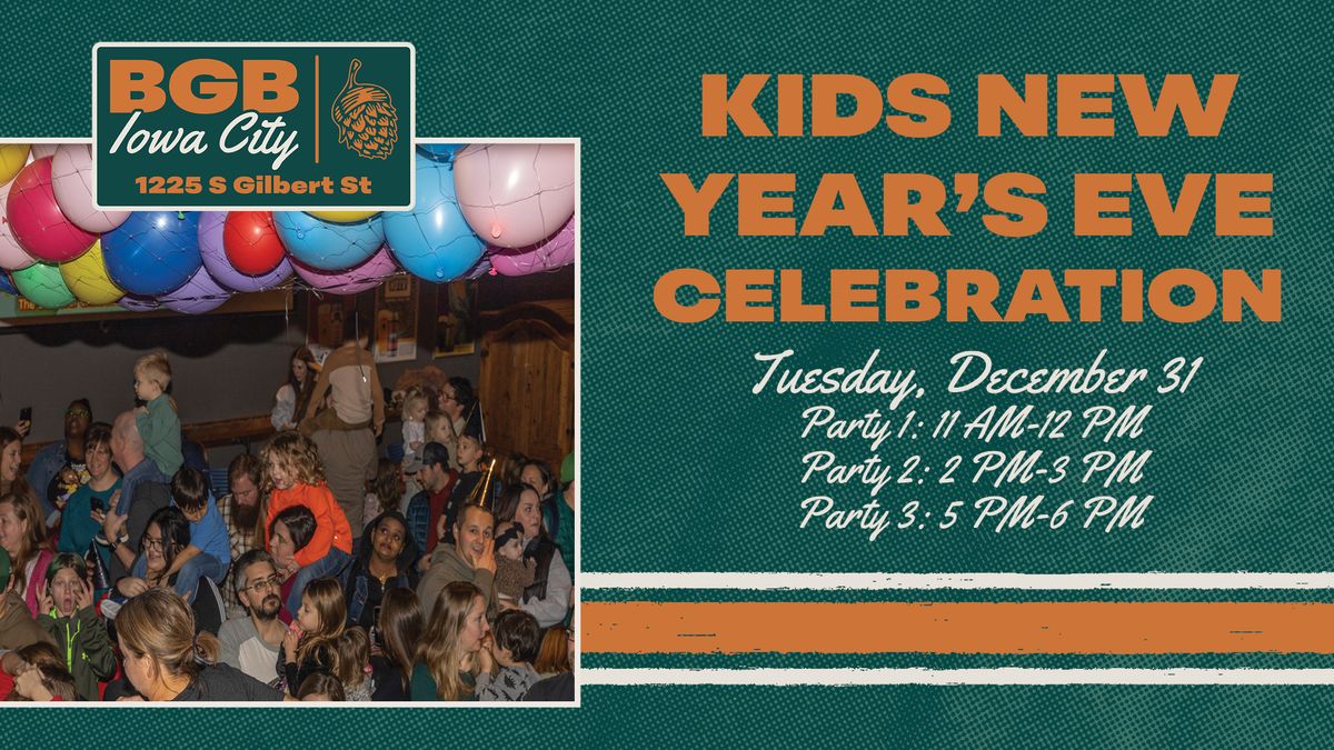 FREE | Kids New Years Eve Celebration | Big Grove Brewery \u2022 Iowa City 