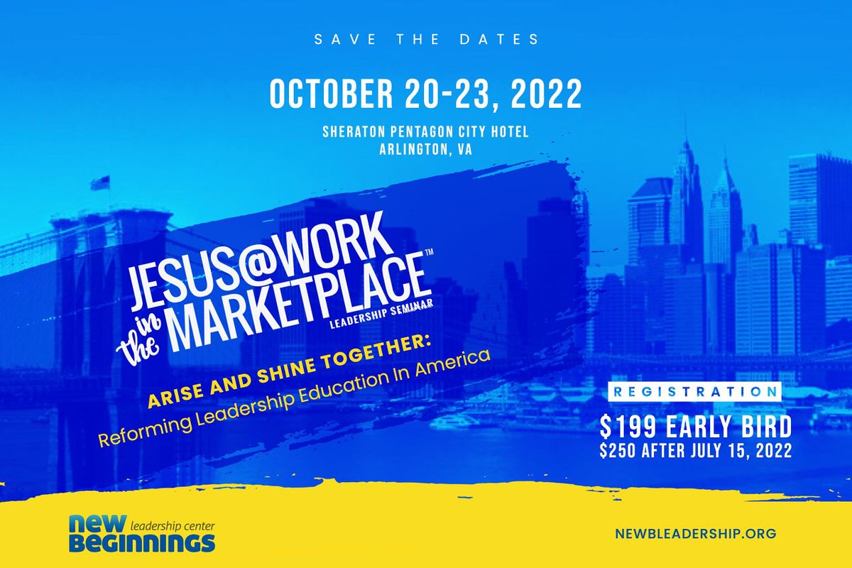 Jesus@Work In the Marketplace Leadership Seminar 2022