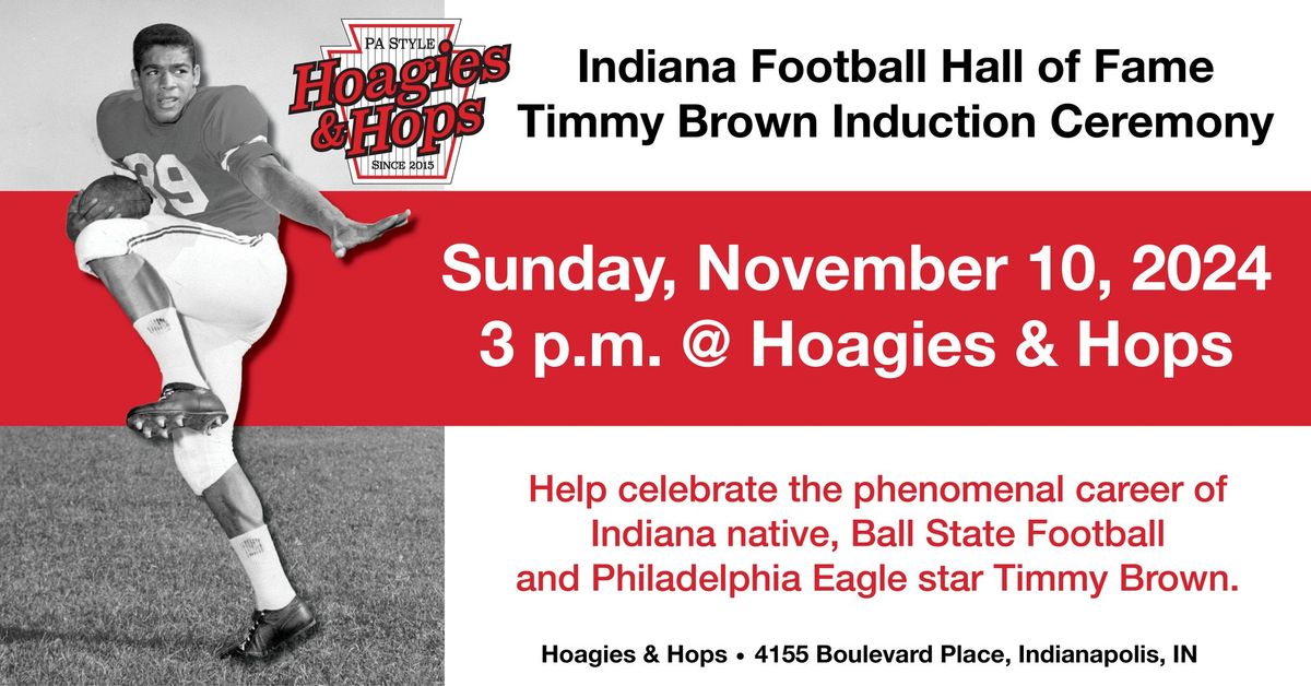 Indiana Football Hall of Fame Timmy Brown Induction Ceremony