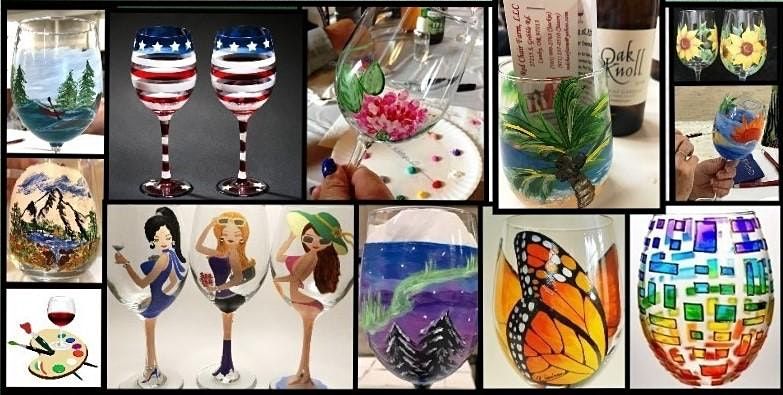 Wine Glass Painting at Oak Knoll Winery!