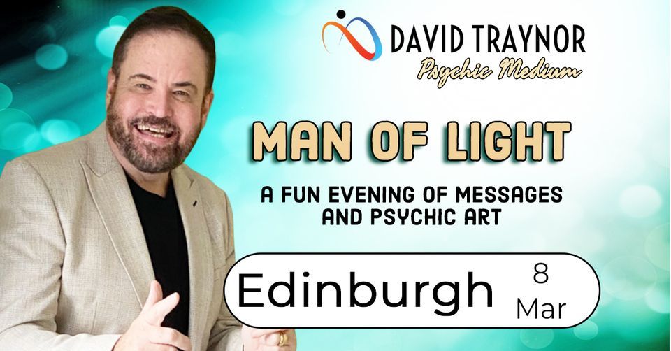 A fun evening of mediumship & psychic art in Edinburgh, Scotland with David Traynor.