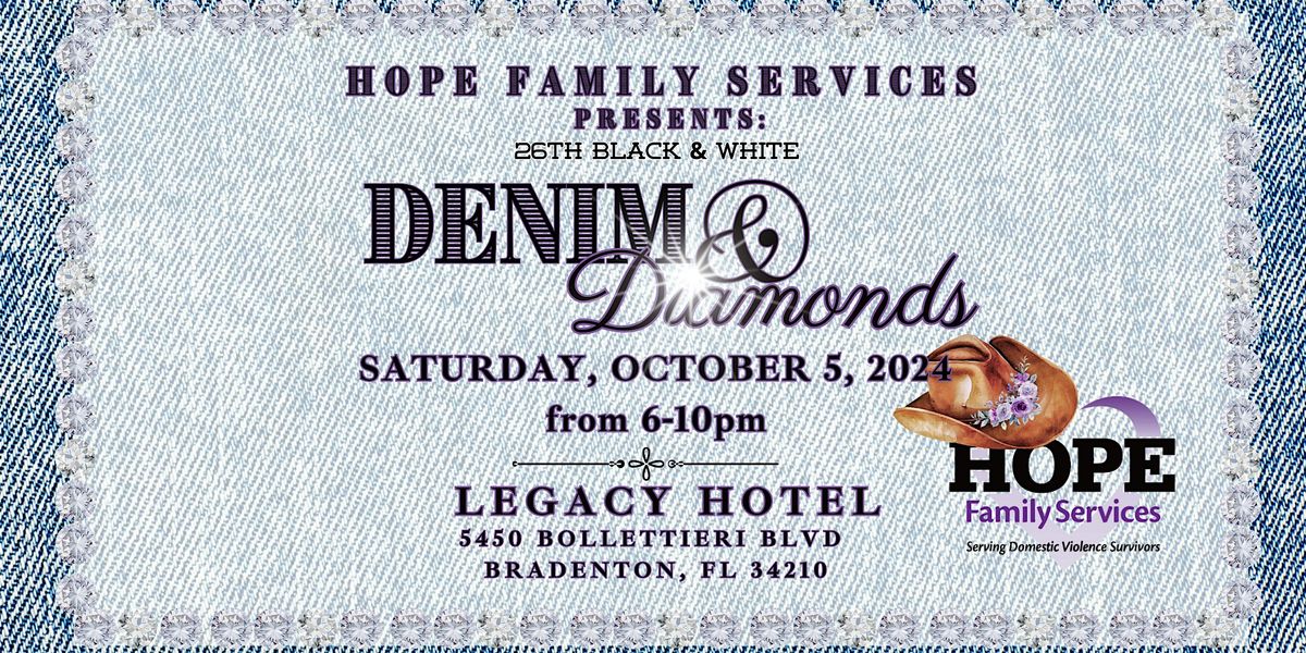 HOPE Family Services 26th Black & White - Denim and Diamonds