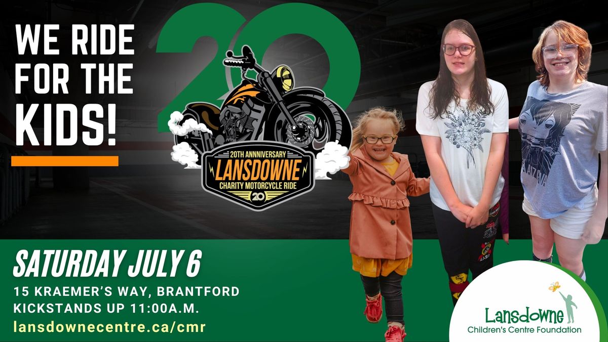 20th Annual Lansdowne Charity Motorcycle Ride (CMR 2024) Ride #ForTheKids