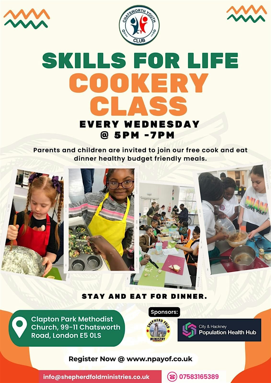 Skills For Life: Cookery Class