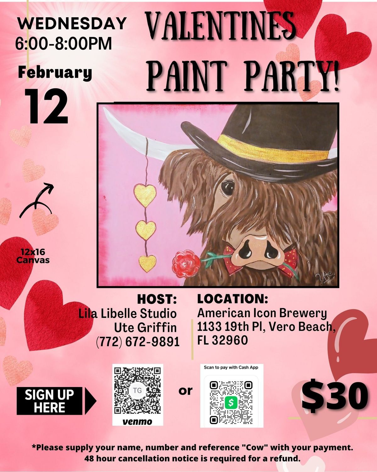 Icon Valentines Paint Party 