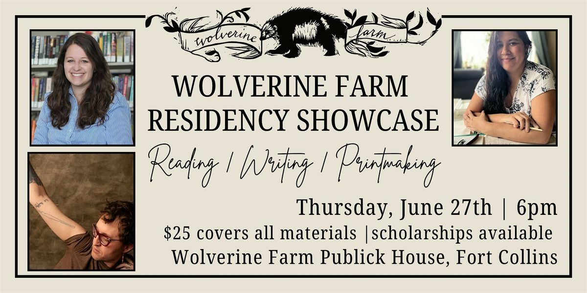 Wolverine Farm Residency Workshop: Reading, Writing, and Printmaking