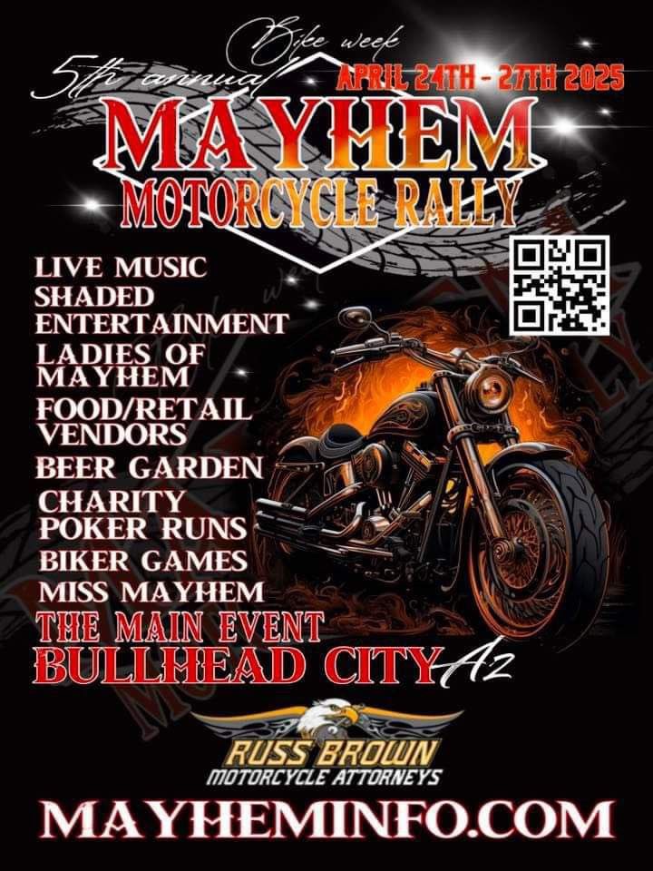 Mayhem motorcycle rally 2025