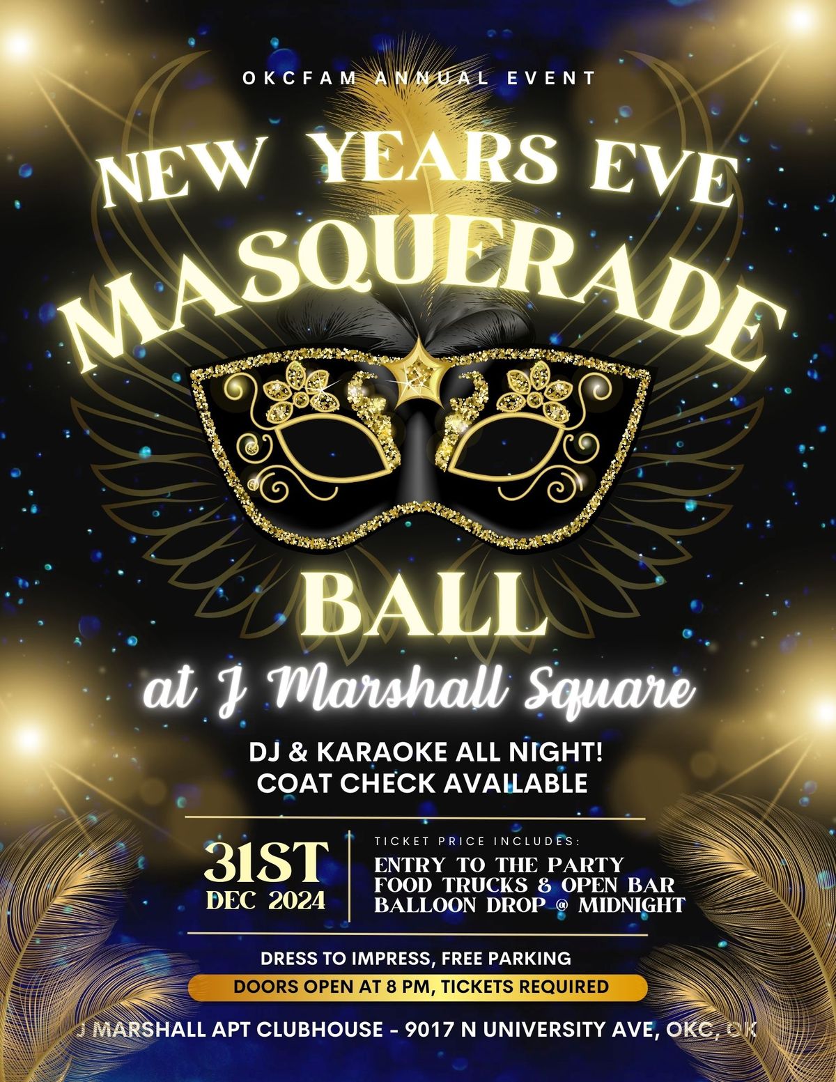 OKCFam NYE Masquerade Ball