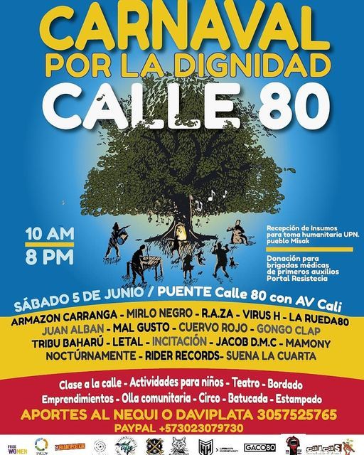 Carnaval por la Dignidad Calle 80