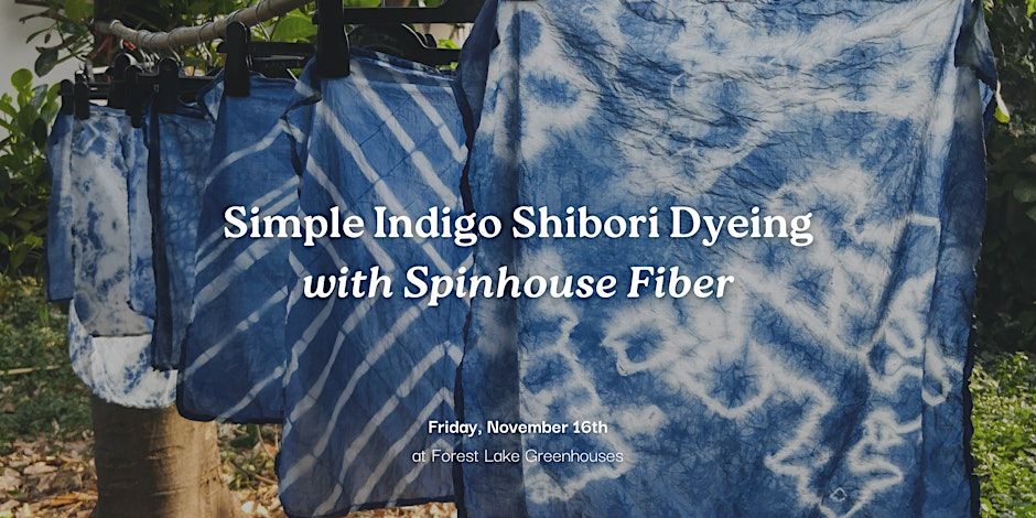 Simple Indigo Shibori Dyeing