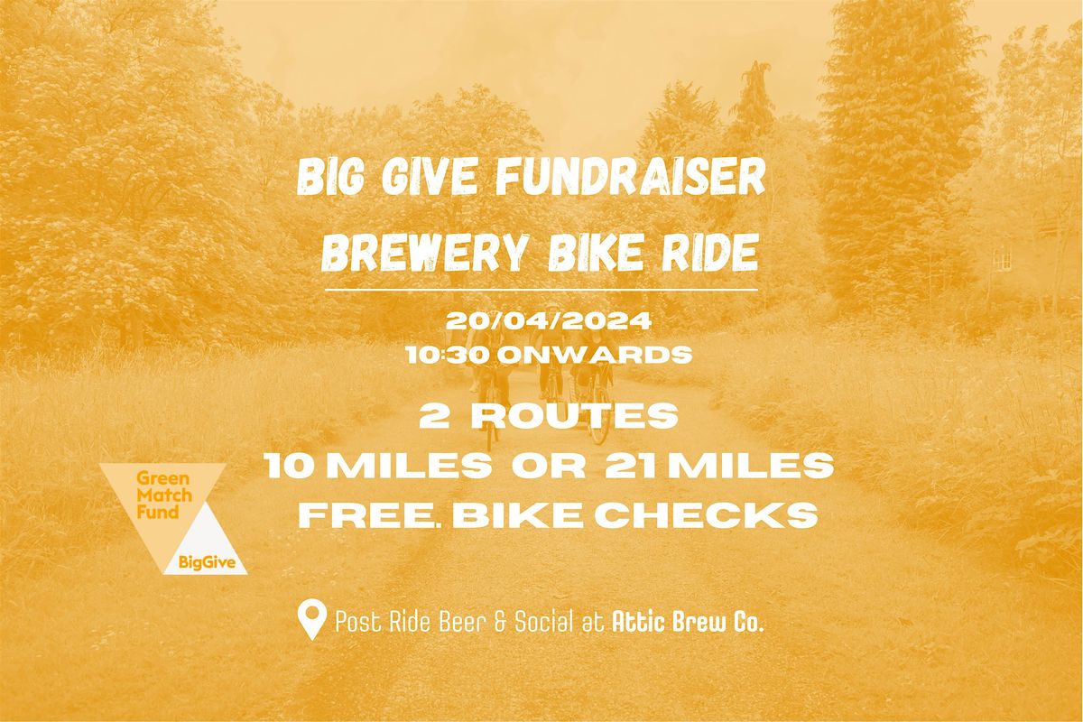 ecobirmingham's Big Give Fundraiser \u2013 Brewery Bike Ride