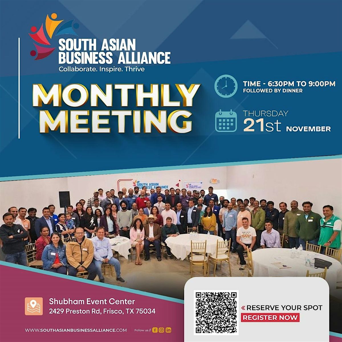 SABA Monthly Networking Meeting - November