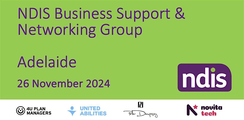 NDIS Business Support & Networking Group - Adelaide