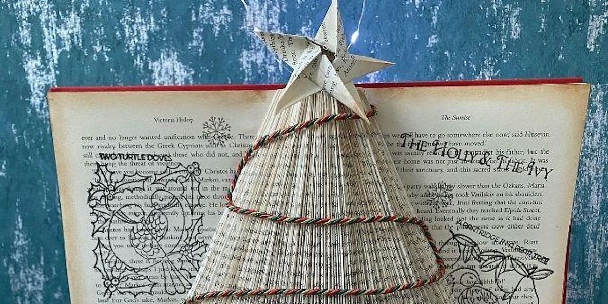 Book Folding and Christmas Paper Crafts with Bumble and Bloom