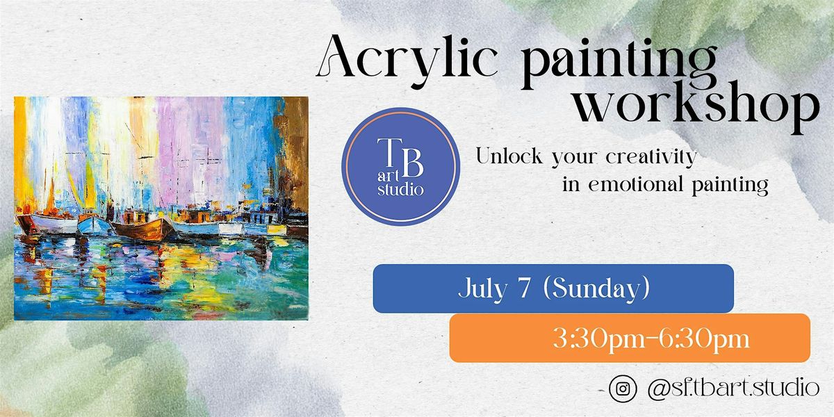 Acrylic painting workshop "Boats" with the "TBArt Studio".