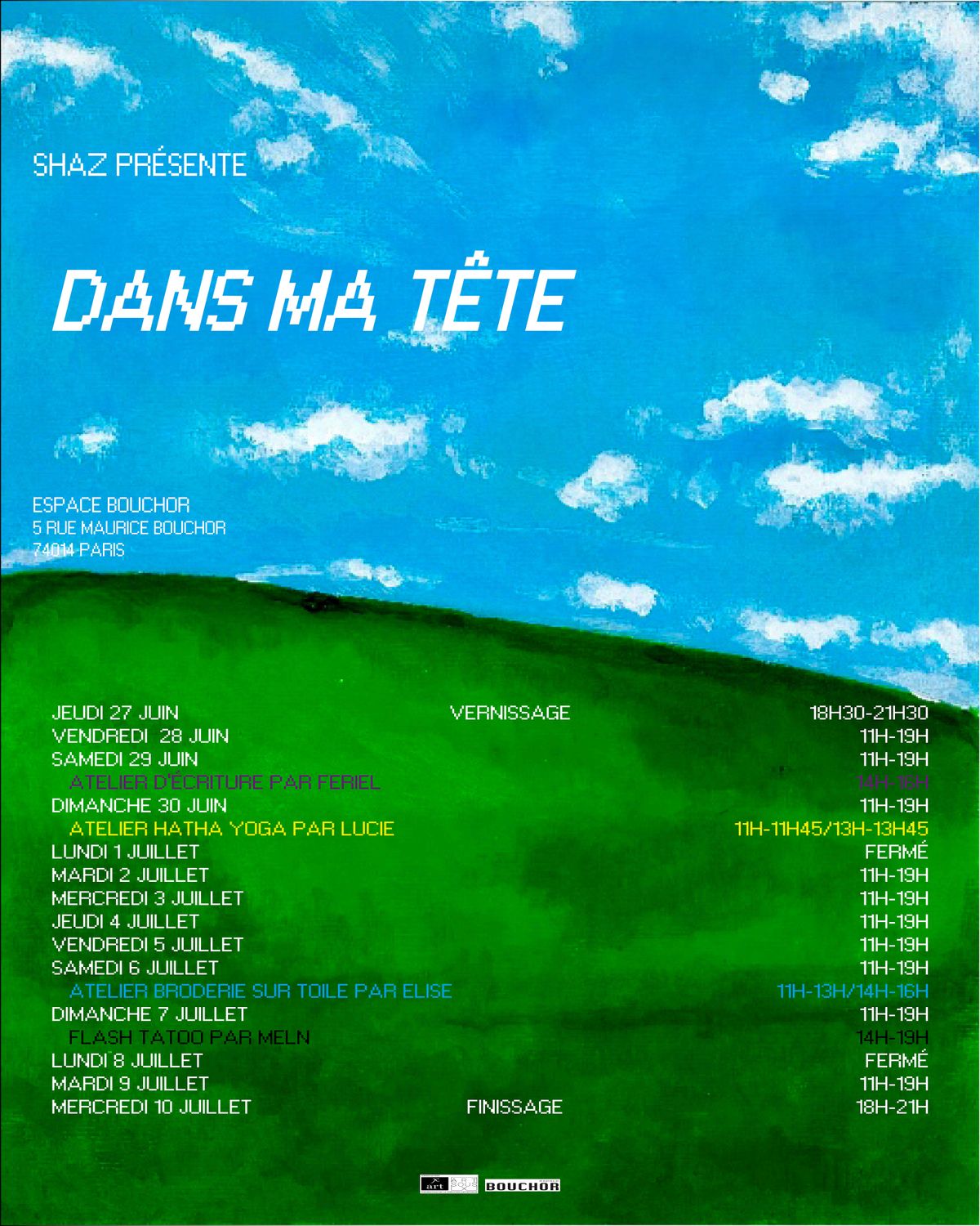 Exposition 'Dans ma t\u00eate' - Programme