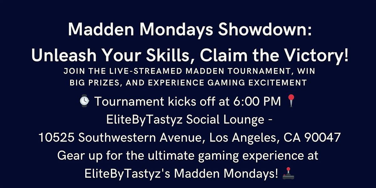 Madden Mondays Showdown: Unleash Your Skills, Claim the Victory!