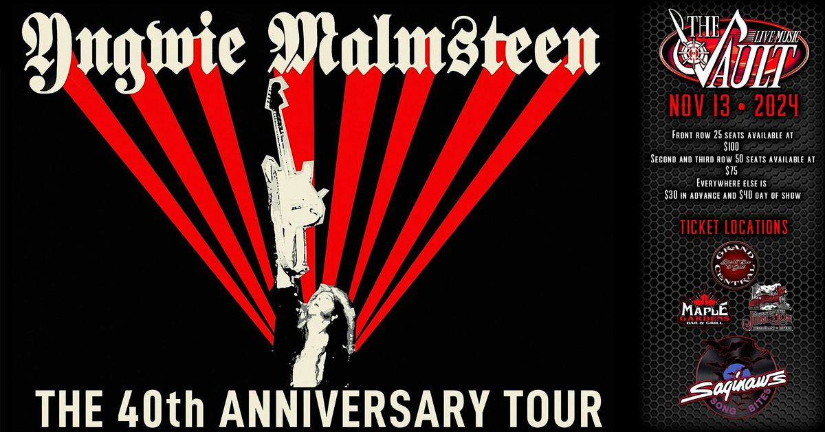 YNGWIE MALMSTEEN "The 40th Anniversary Tour"