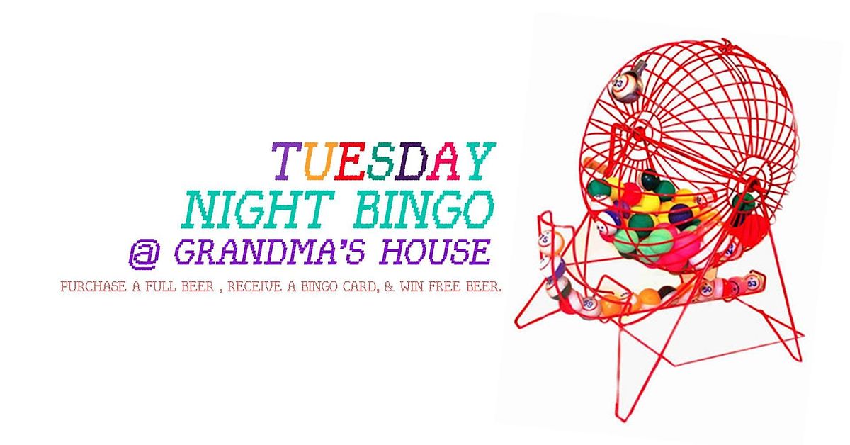 Tuesday Night Bingo, Grandma's House, Denver, 28 March to 19 March