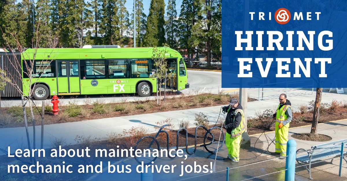 TriMet Hiring Event - Oct. 9