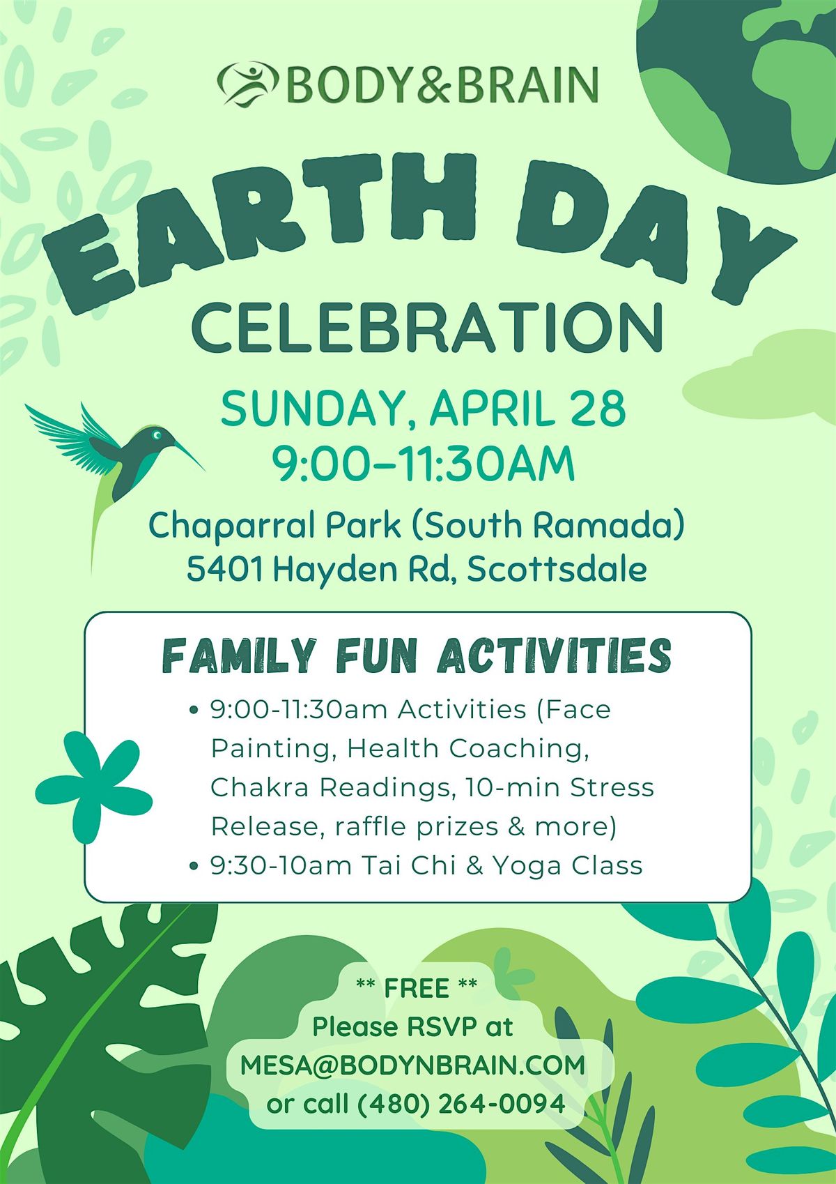Earth Day Celebration - Family Fun! (Free)