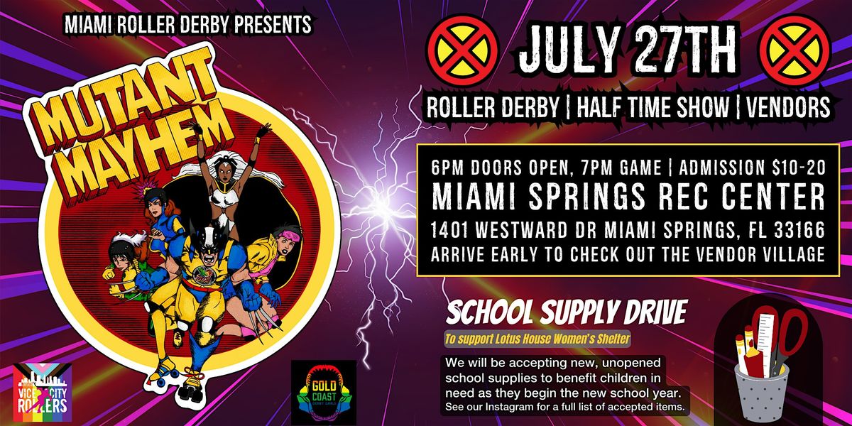 Miami Roller Derby presents: MUTANT MAYHEM