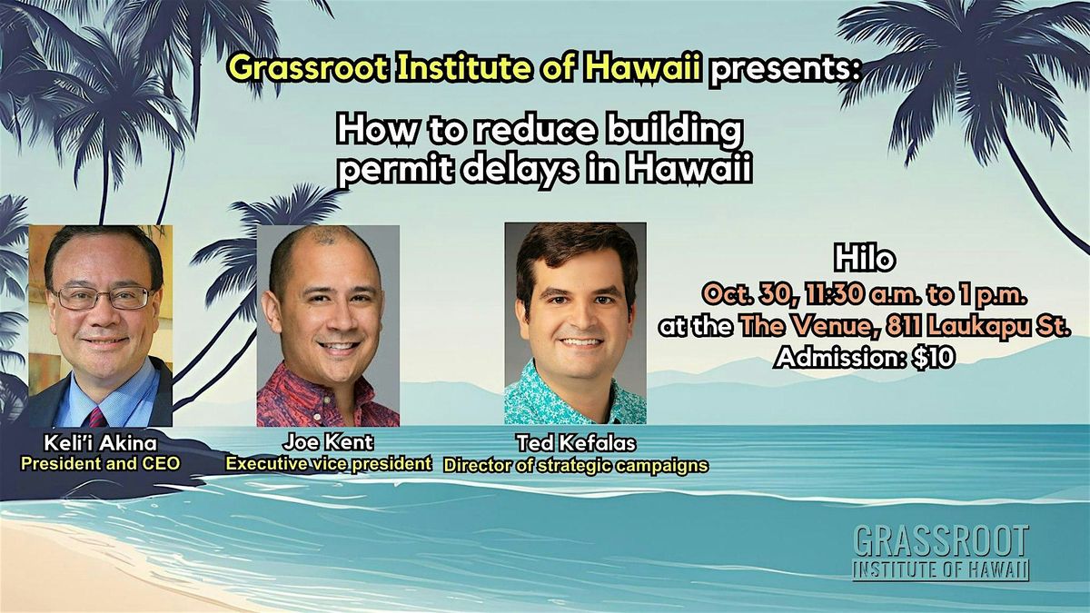 How to reduce building permit delays in Hawaii (Hilo)