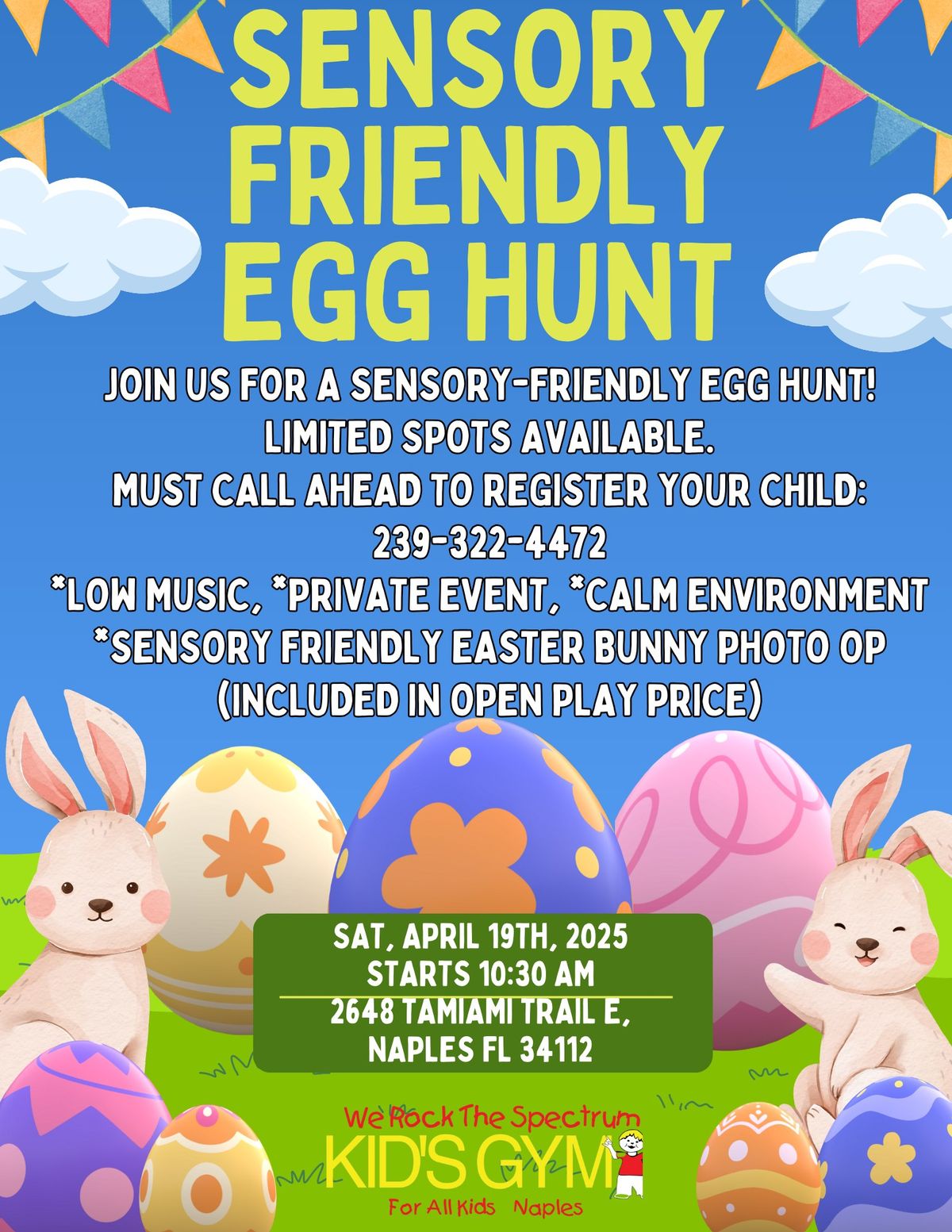 Sensory Friendly Egg hunt!-We Rock The Spectrum-Naples 