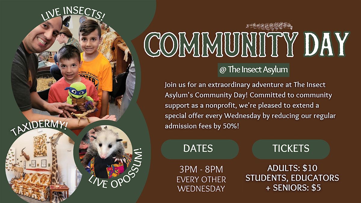 Community Day 1\/2 Off Admission