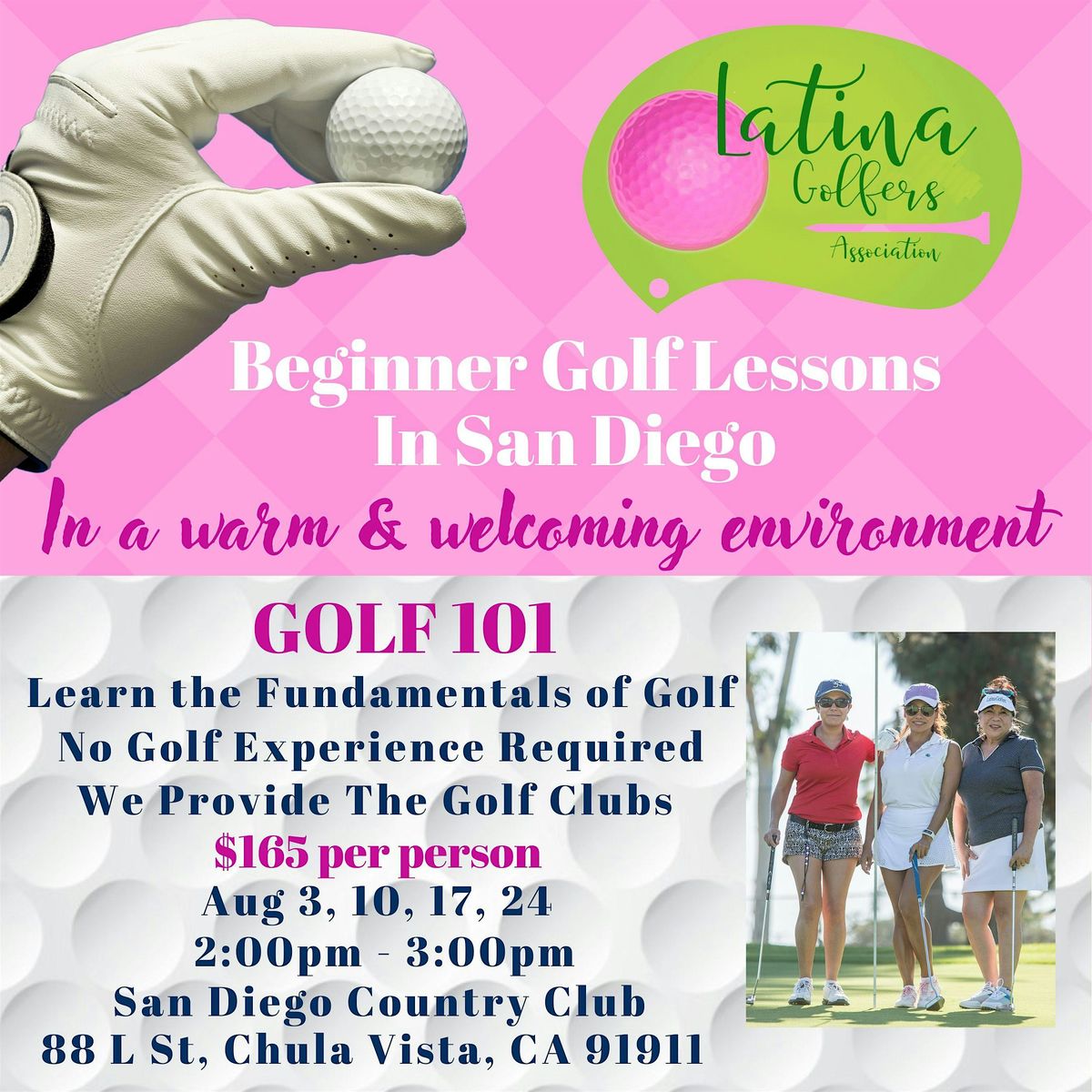 Latina Golfers Beginner  Golf Lessons In San Diego