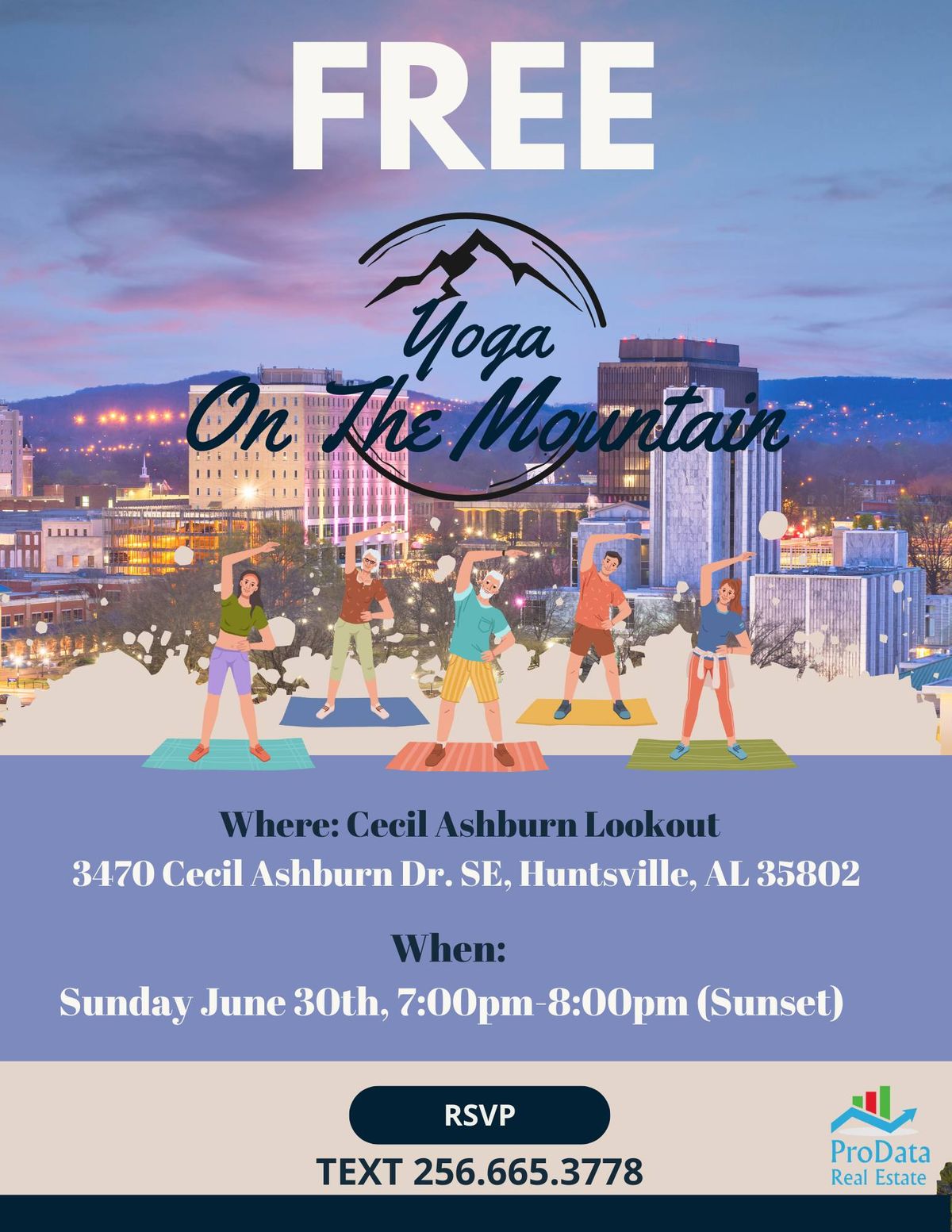 FREE yoga @ Cecil Ashburn Lookout