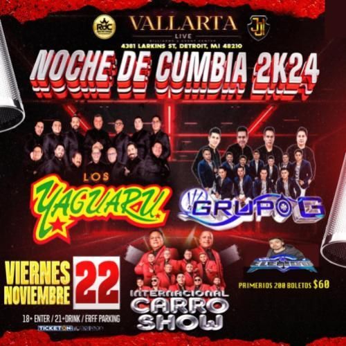 NOCHE DE CUMBIA 2K24 EN DETROIT, MI