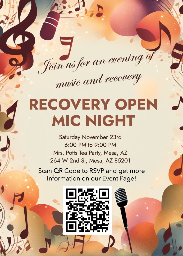 Recovery Open Mic Night 