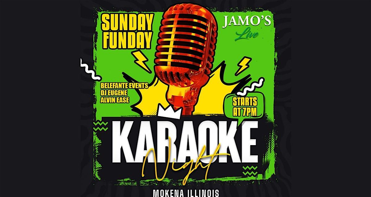 Karaoke Night Sunday Funday at Jamo's Live