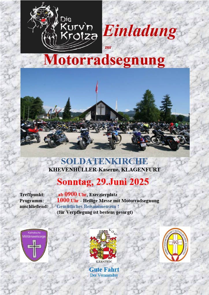 MOTORRADSEGNUNG der Kurv'nKrotza 