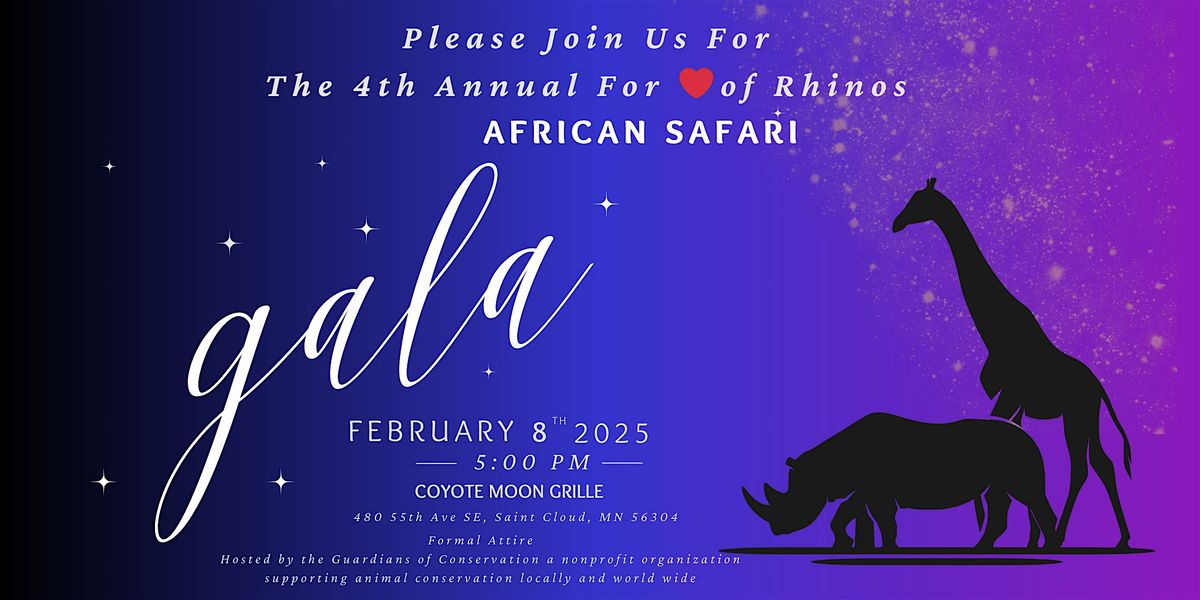 4th Annual For the Love of Rhino Gala