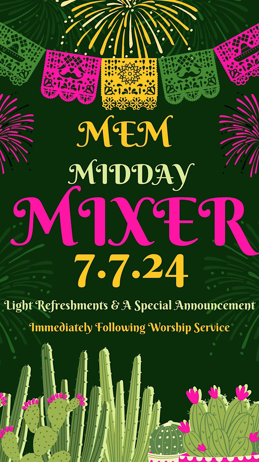 MIDDAY MARRIAGE MIXER - FREE!!!