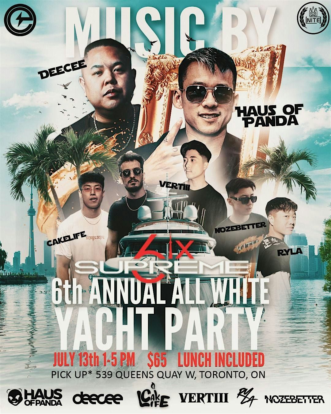 6th Annual All White Yacht Party on the Yankee Lady