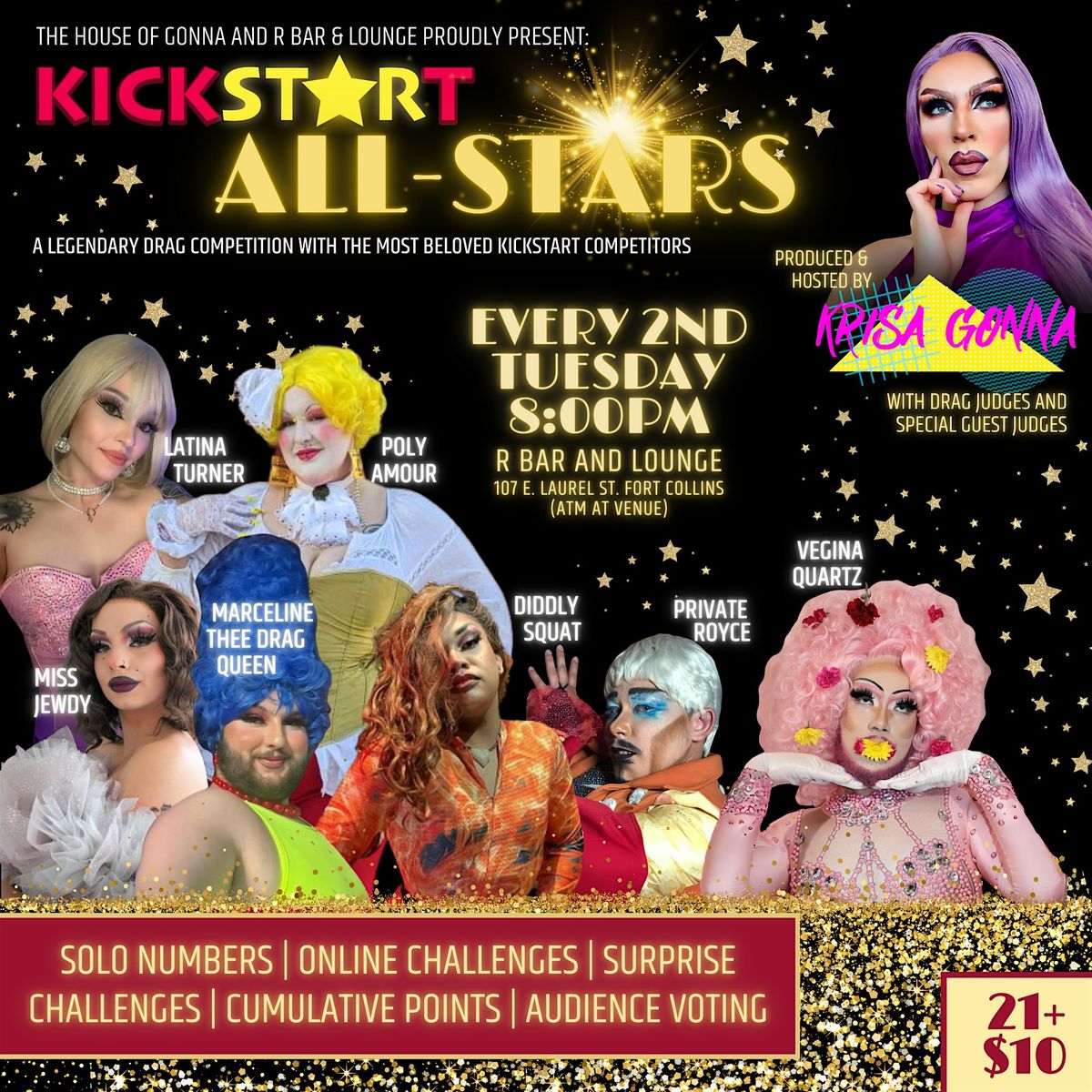 Kickstart ALL STARS drag show Preliminary 2