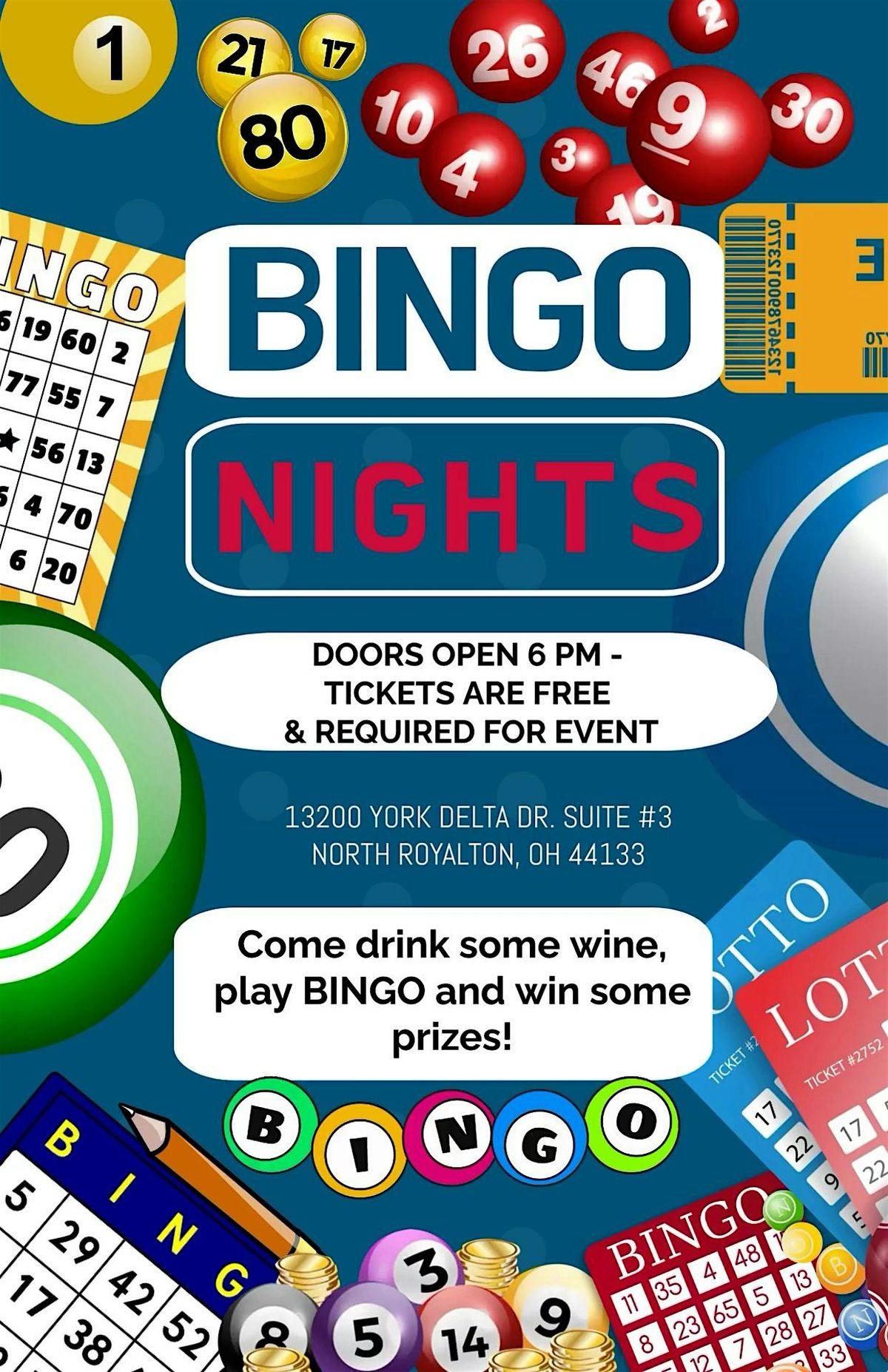 Crooked River Wine Bingo Night