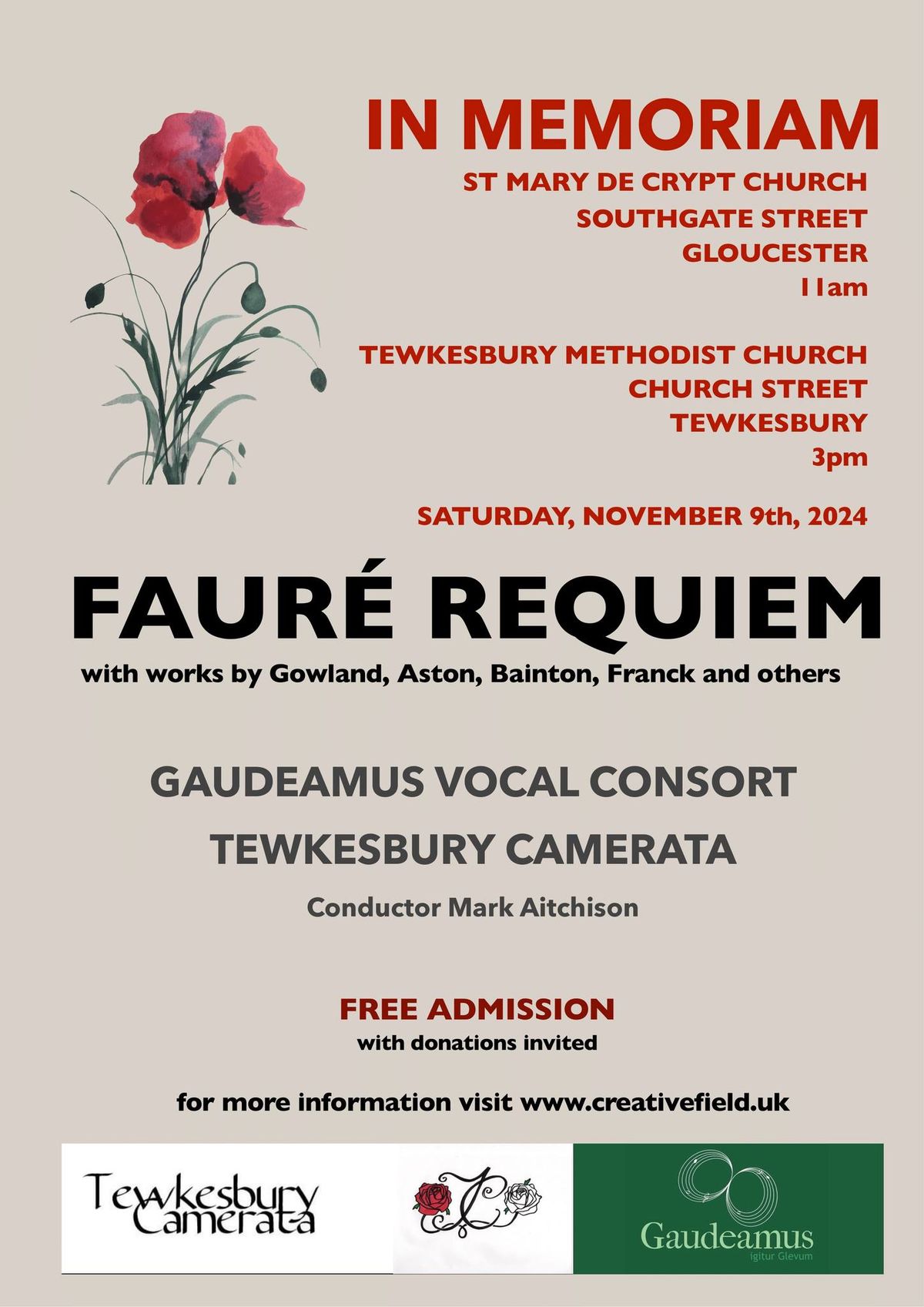 Gaudeamus and Tewkesbury Camerata: Morning Concert at St Mary de Crypt