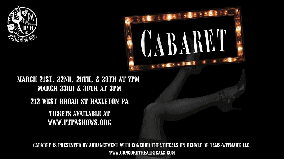 PTPA presents "CABARET"